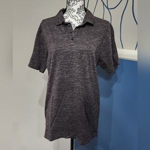 Smog Co. Dark Gray/Black Unisex Polo
